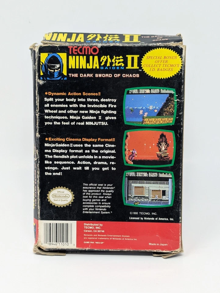 Ninja Gaiden 2 (Nintendo Entertainment System NES, 1989) - In Box - Image 2 of 4
