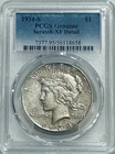 1934 S Peace Silver Dollar PCGS XF Details Tough Date Peace