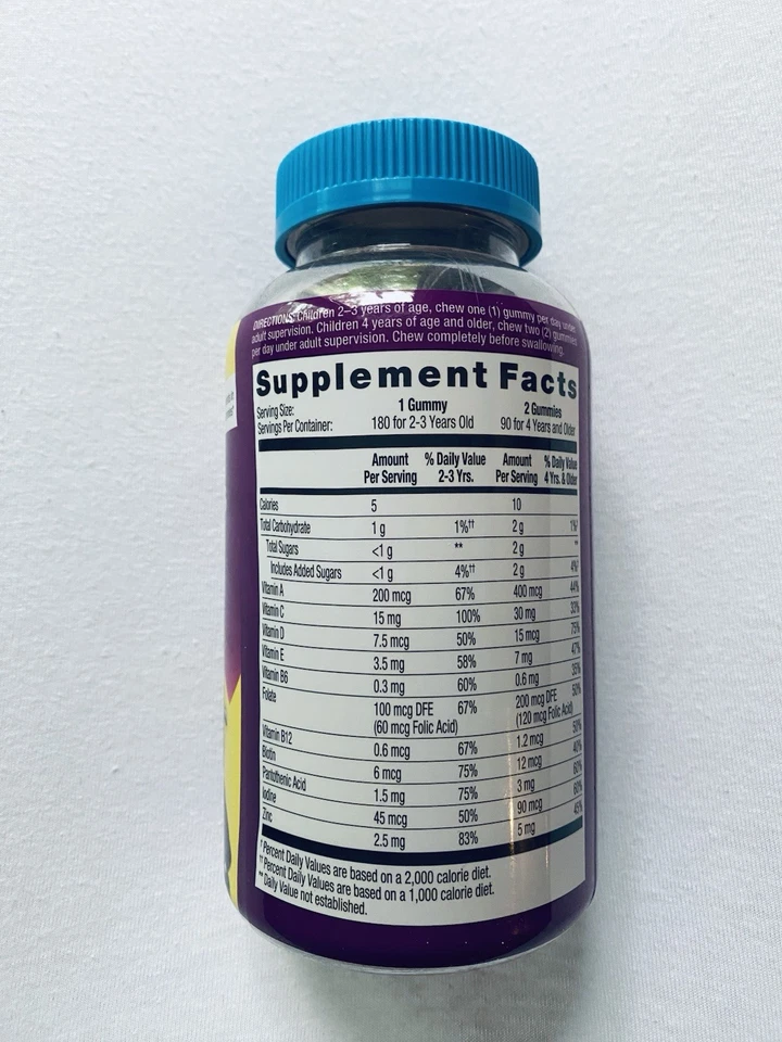 CVS Health 儿童软糖恐龙多种维生素多种矿物质 180 件有效期至 12/25 — 第 2/3 张图片