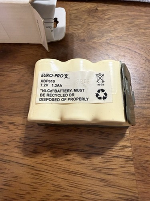 #ad XBP610 Euro Pro Shark 7.2V 1.3Ah Ni Cd Battery Pack For Cordless Sweeper UV610 $7.95