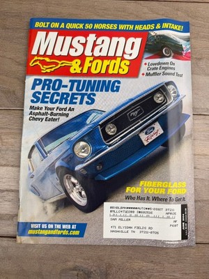 Mustang & Fords June 2004 Blue Mustang Pro-Tuning Secrets Magazine Automotive