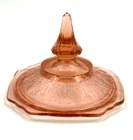 1930s Princess Pink Pattern Depression Glass By Anchor Hocking LID ONLY