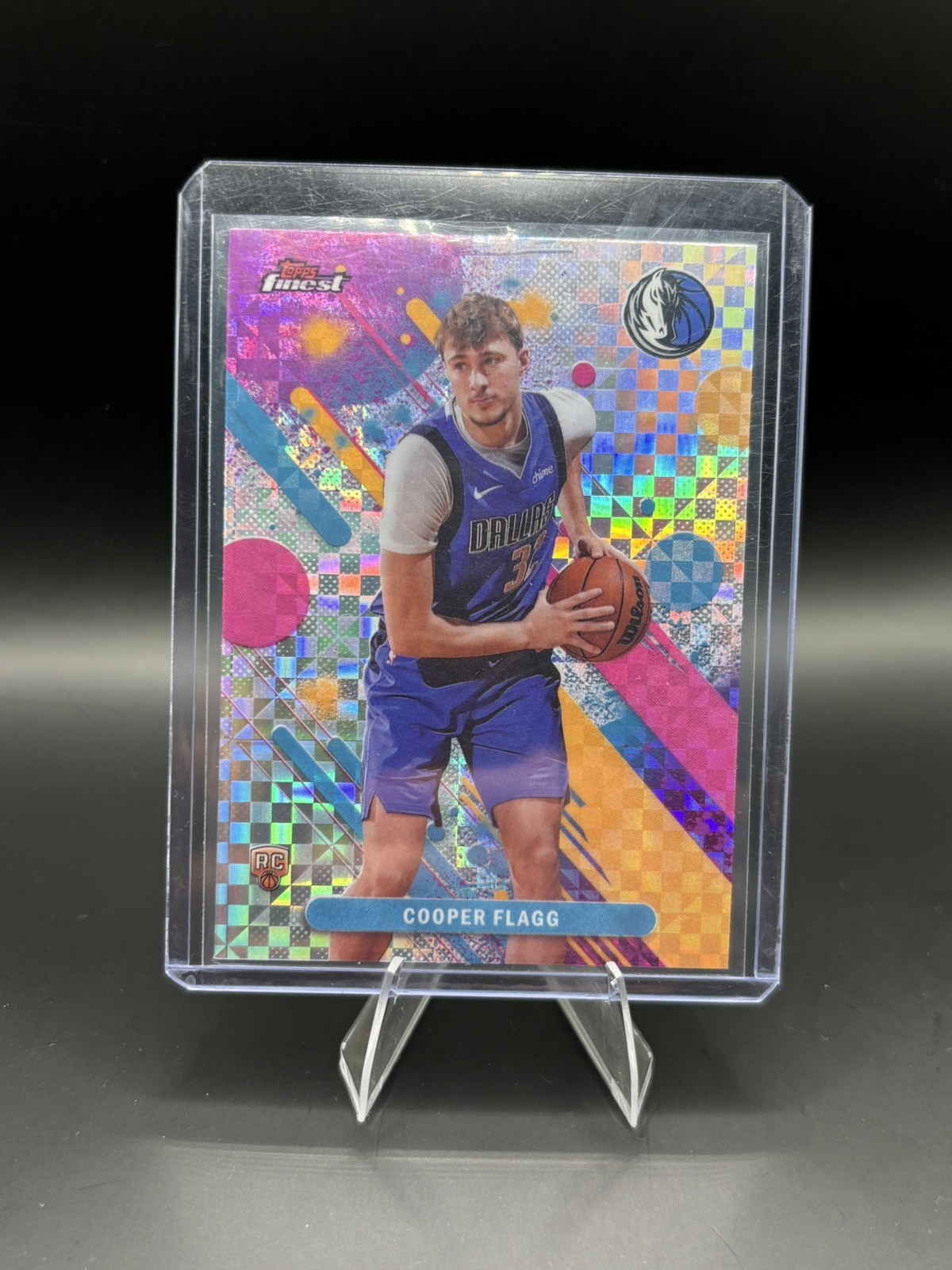 2025-26 Topps Finest Cooper Flagg Common RC X-Fractor Rookie #1 Mavericks