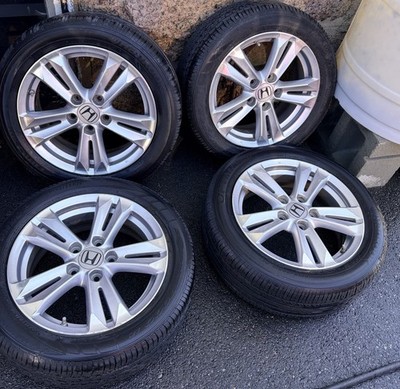 4 Original 16-in Honda CR-Z Rims & Tires 2011-2015 Models Size P195/55r16 Tire