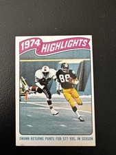 1975 Topps # 459 Highlights Lynn Swann Pittsburgh Steelers Rc Nm
