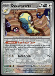 Dudunsparce 129/162 Temporal Forces Reverse Holo