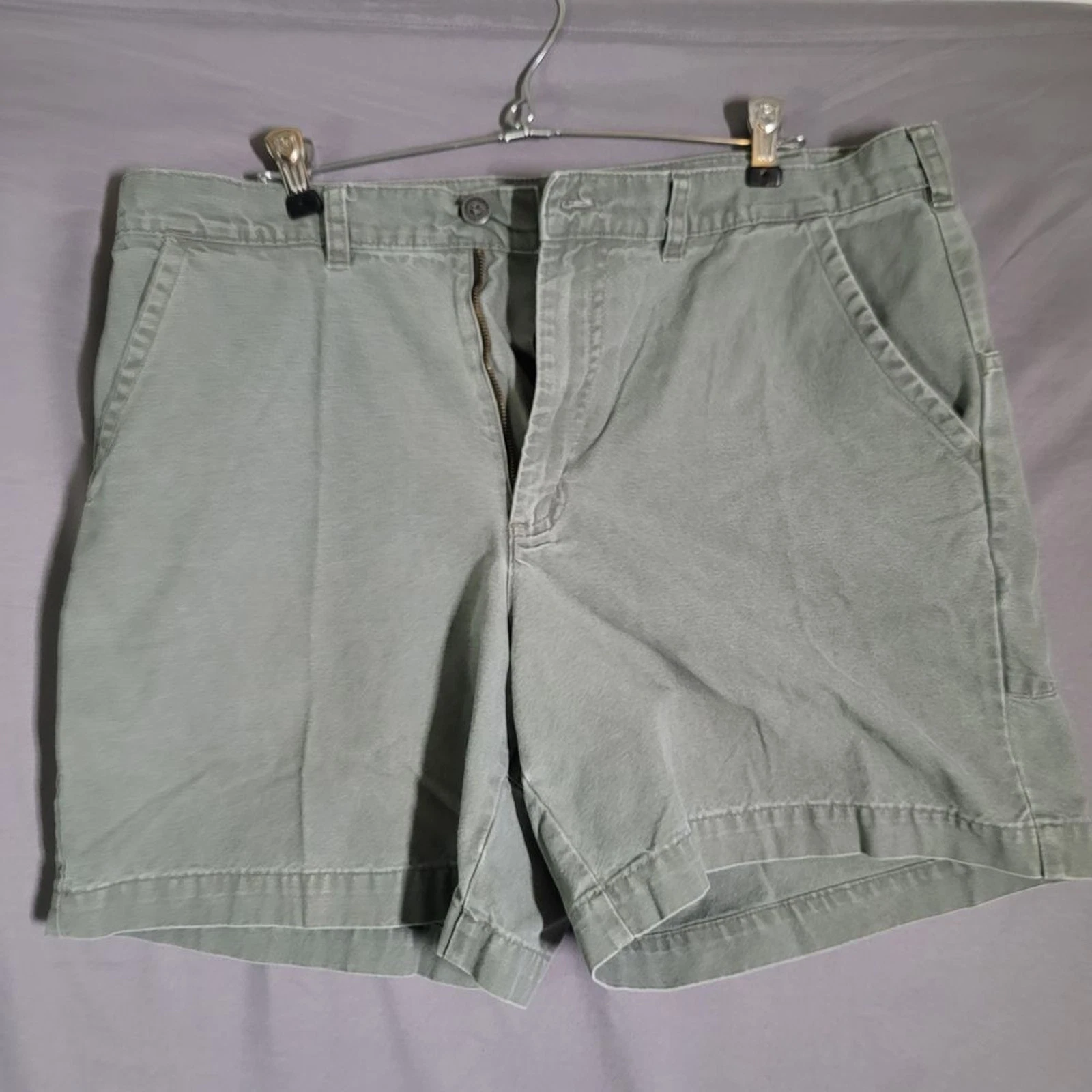 🔥 Patagonia Organic Cotton Shorts Men’s 36 Sage Green Outdoor Hiking Casual