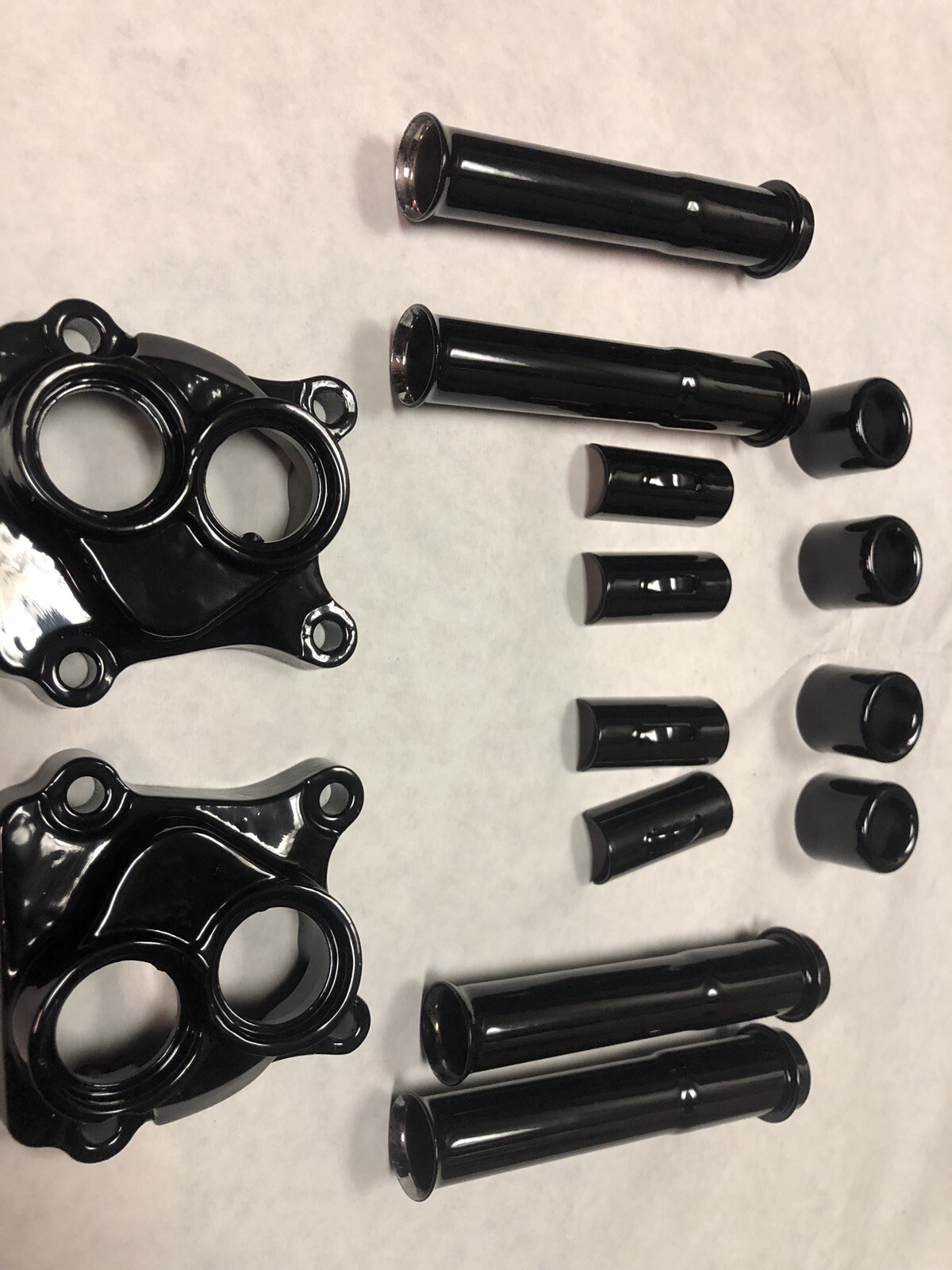 Harley LIFTER BLOCKS/PUSHROD TUBES GLOSS BLACK POWDER COAT 19992017