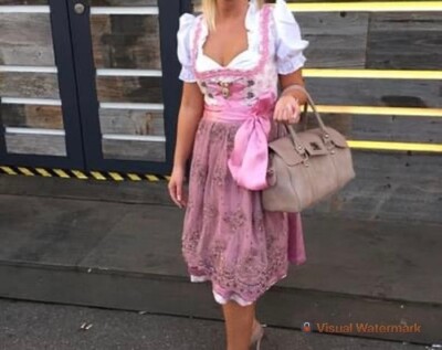 Ludwig&Therese by Marjo Dirndl Amy 34 inkl. Hammerschmid Dirndlbluse 34 in Rosa