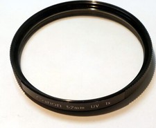 Canon 52mm Filter UV 1x for 50mm f1.8 FD - OEM Genuine w/ ribbed rim