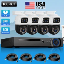 KERUI 8CH NVR Outdoor Home Security Cameras 6MP POE Security Camera CCTV kits