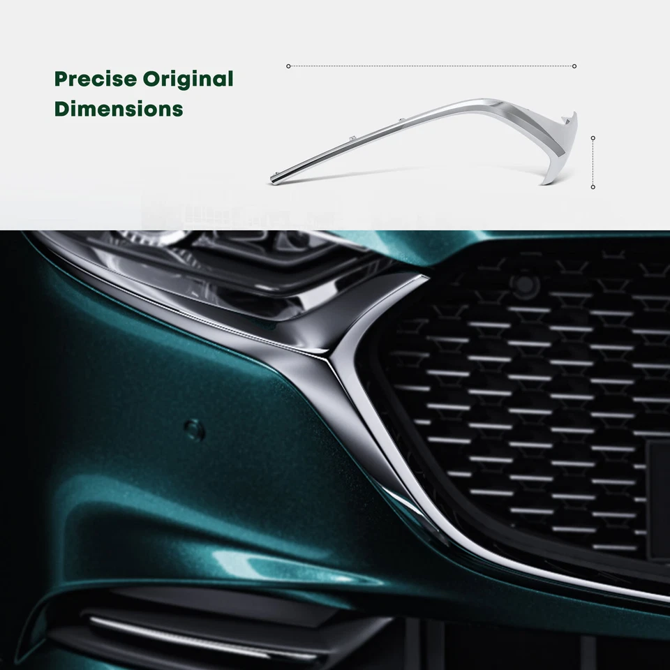 Front Passenger RH Chrome Plastic Grille Molding Trim for Mazda CX-3 2016-2022 - Image 3 of 4