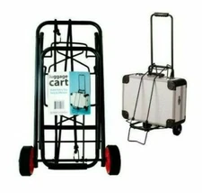 Kole Imports Folding Travel Luggage Cart - Black