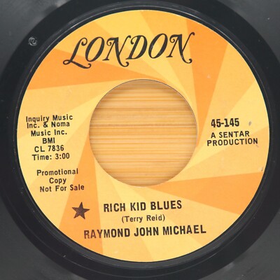 RAYMOND JOHN MICHAEL - RICH KID BLUES / HITCH-HIKER - ROCK POP 45 PROMO