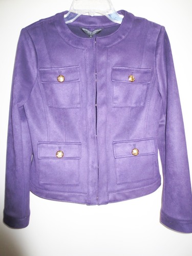 WHBM Amethyst Jacket w/ Gold Buttons Size 6 NWT