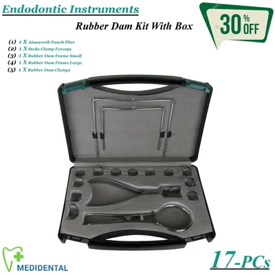 TK PLUS Range Of Endodontie Instrumente Kofferdam Zangen / Rahmen Dental Handinstrumente