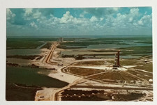 Apollo Saturn V Aerial View Kennedy Space Center NASA FL Koppel Postcard c1970s