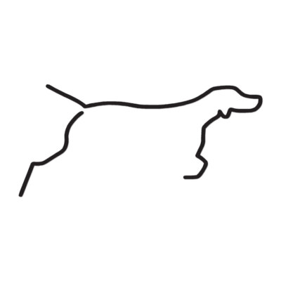 Pointer Outline Dog Breed - Decal Sticker - Multiple Colors & Sizes - ebn3420