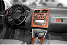 Cockpit Dekor für VW TOURAN ab Bj.2003-2009 in Wurzelholz Design 14 tlg.