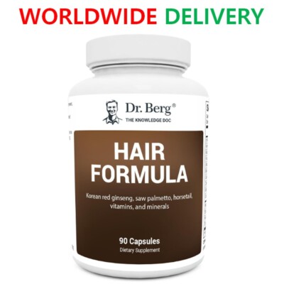 Dr. Berg's Hair Formula Supplement 90 Capsules, for Healthy Hair Nails Skin