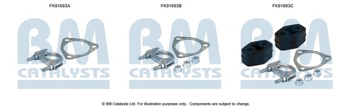 FK91693C FITTING KIT FOR EXHAUST CATALYTIC CONVERTER BM91693C - Picture 1 of 1