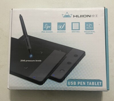 Huion H420 4'' x 2.23'' Design Graphic Tablet with Digital Cordless Pen USB/EUC!
