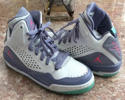 white purple pink jordans