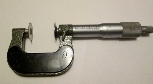 Mitutoyo 123-125A Disc/Flange Micrometer 0-1" - .001"