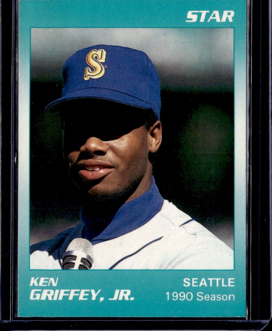 1990 Star Ken Griffey Jr. / Ken Griffey Sr. Aqua #6 Ken Griffey Jr