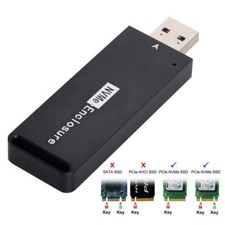 10Gbps USB 3.1 Gen2 to NVME PCI-E M-Key Solid State Drive External Enclosure