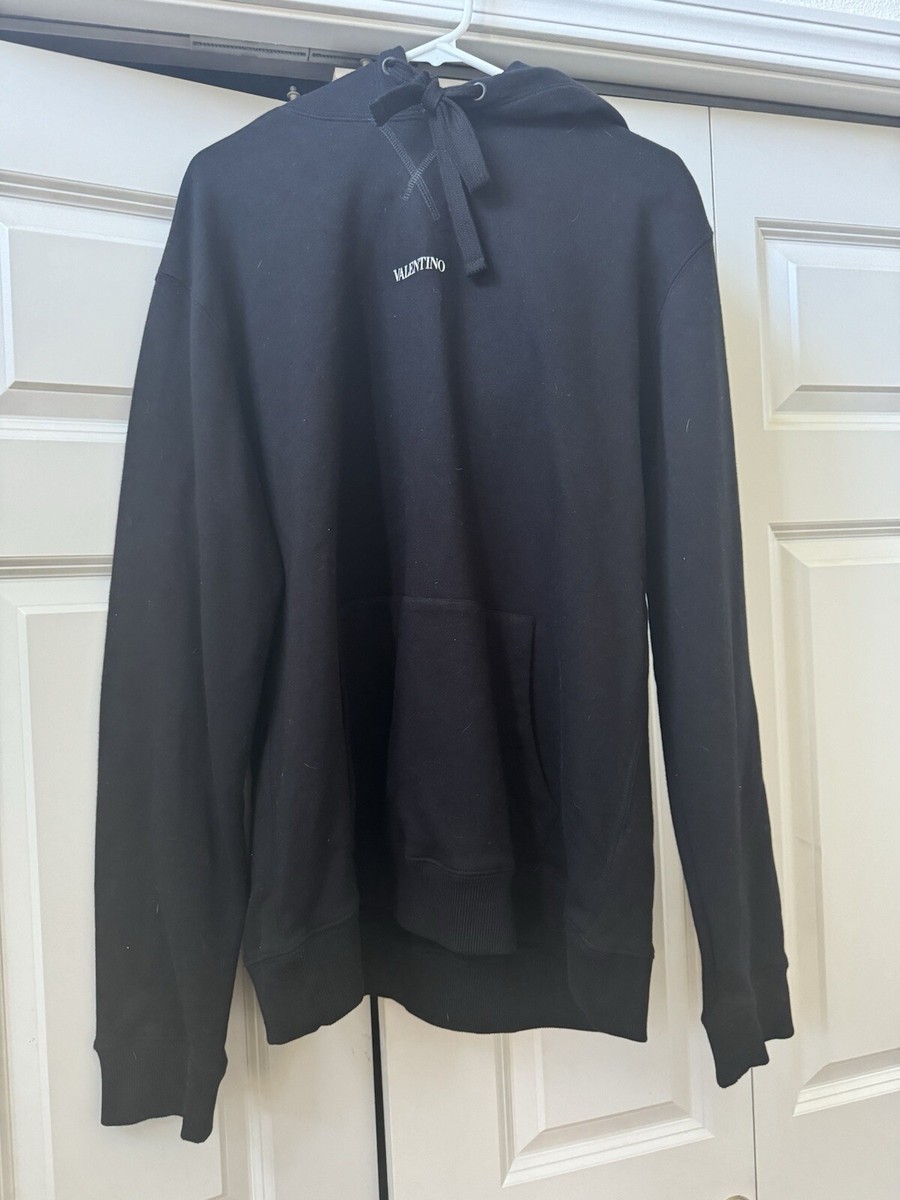 Valentino Black Pullover Hoodie XL NWT UK