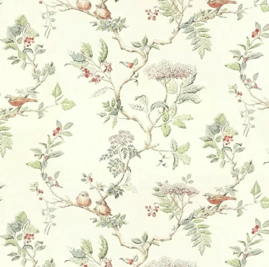 Laura Ashley Wallpaper Birds Book wallpaper fabrics feature charming