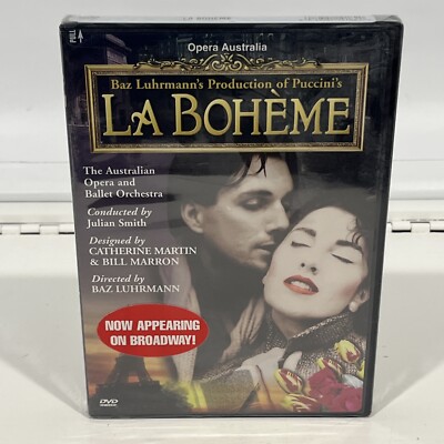 La Boheme DVD | Brand New Sealed | Puccini Baz Luhrmann  Buy 2 Get 1 Free 