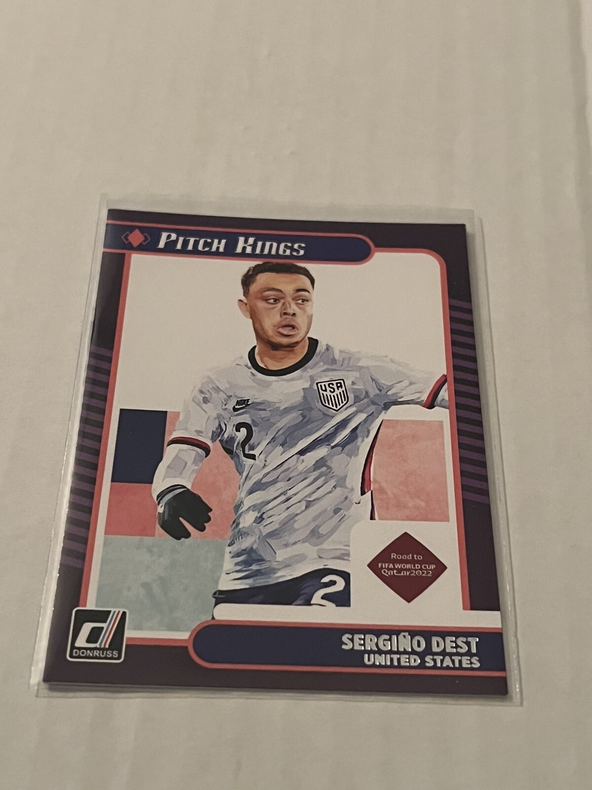 2021-22 Donruss Soccer Sergino Dest Pitch Kings Base United States