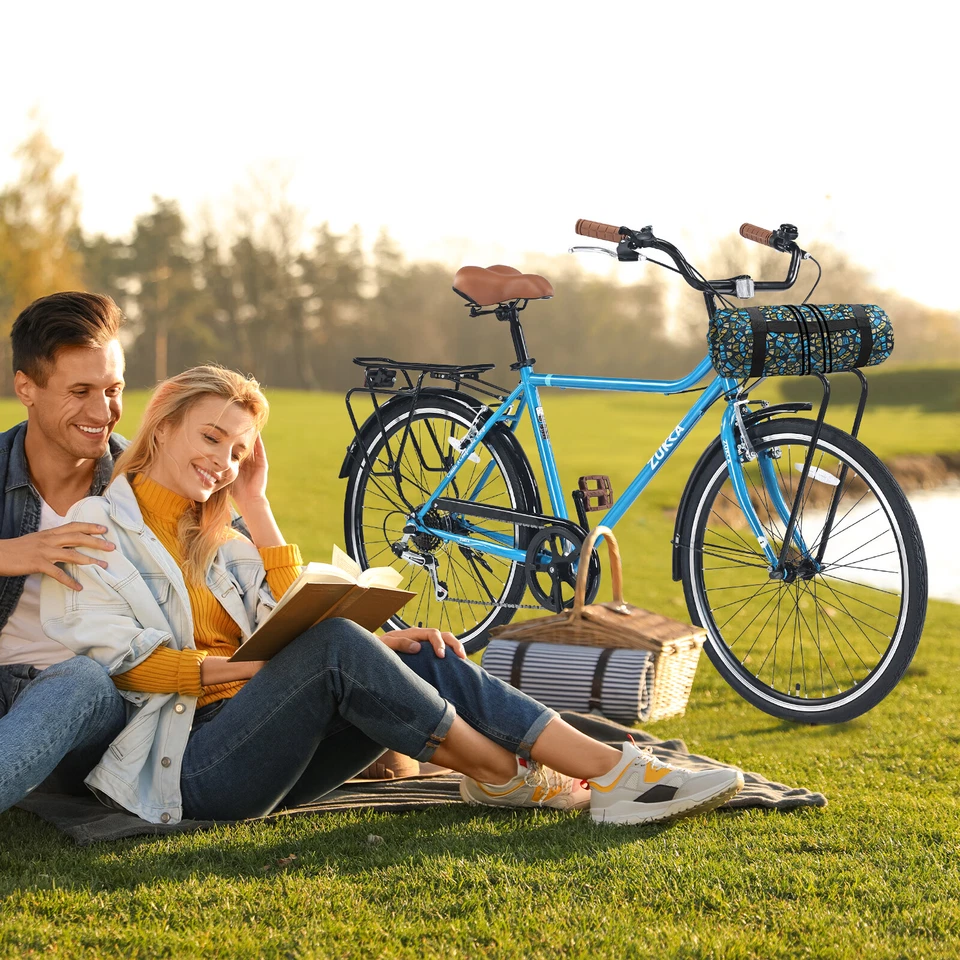 Колесо MEGHNA Cruiser Bike 26 дюймов Ретро 7 Скоростей Коммутирующий Велосипед Несколько Цветов - Изображение 2 из 4