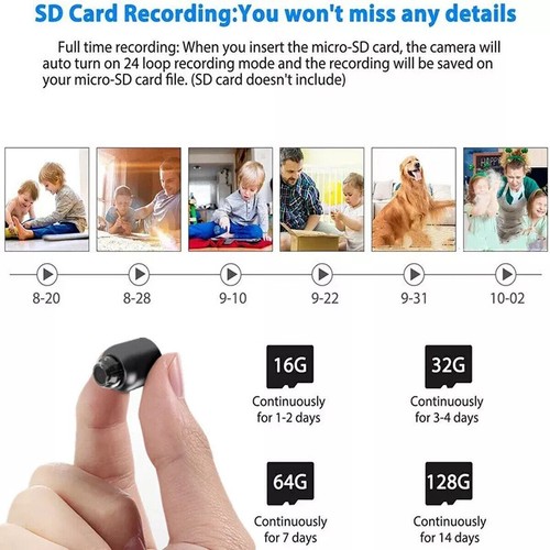 Mini Camera 1080P HD Video Motion Night Vision Cam Wifi Camcorder Security X5 - Picture 9 of 12