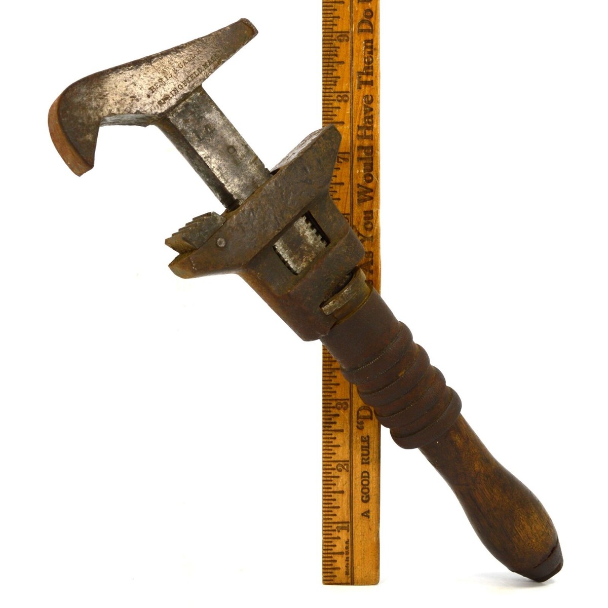 hanipipi Antique COMBINATION MONKEY-PIPE WRENCH 11