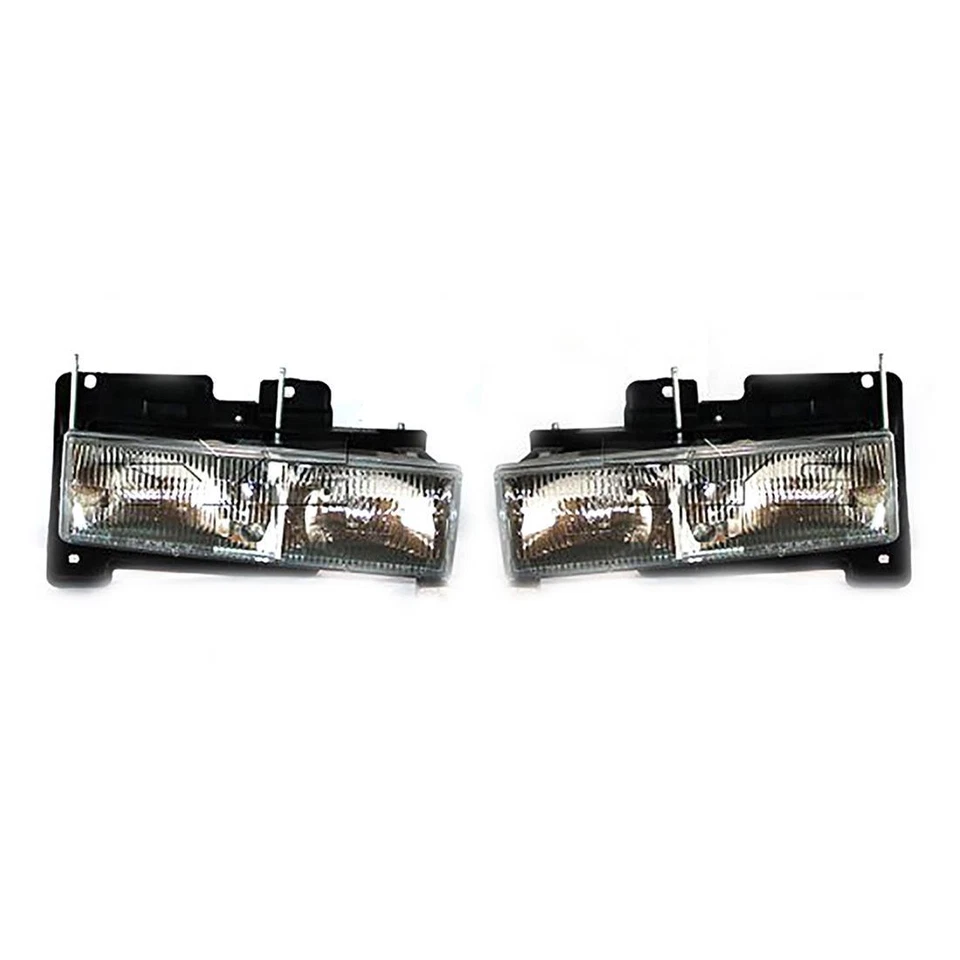 TYC Right Left 2PCS Headlight Assembly For Chevrolet C1500 1990-1999 - Image 2 of 4