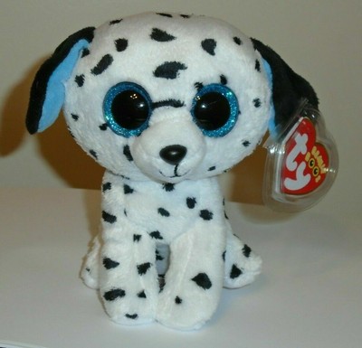 Ty Beanie Boos - FETCH the Dalmatian Dog 6 MINT with MINT TAGS (GLITTER EYES)