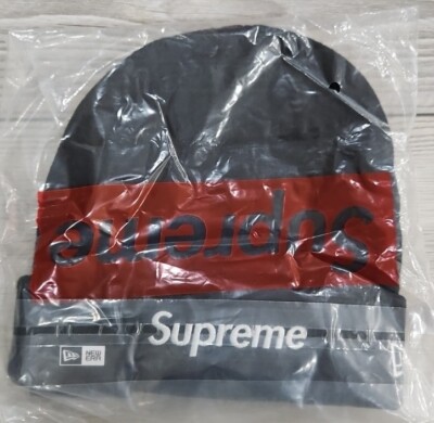 Supreme New Era Box Logo Beanie (FW21) - Black | eBay
