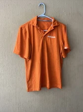 Whataburger Polo Shirt Mens Striped Fast Food Employee Uniform Polyester small