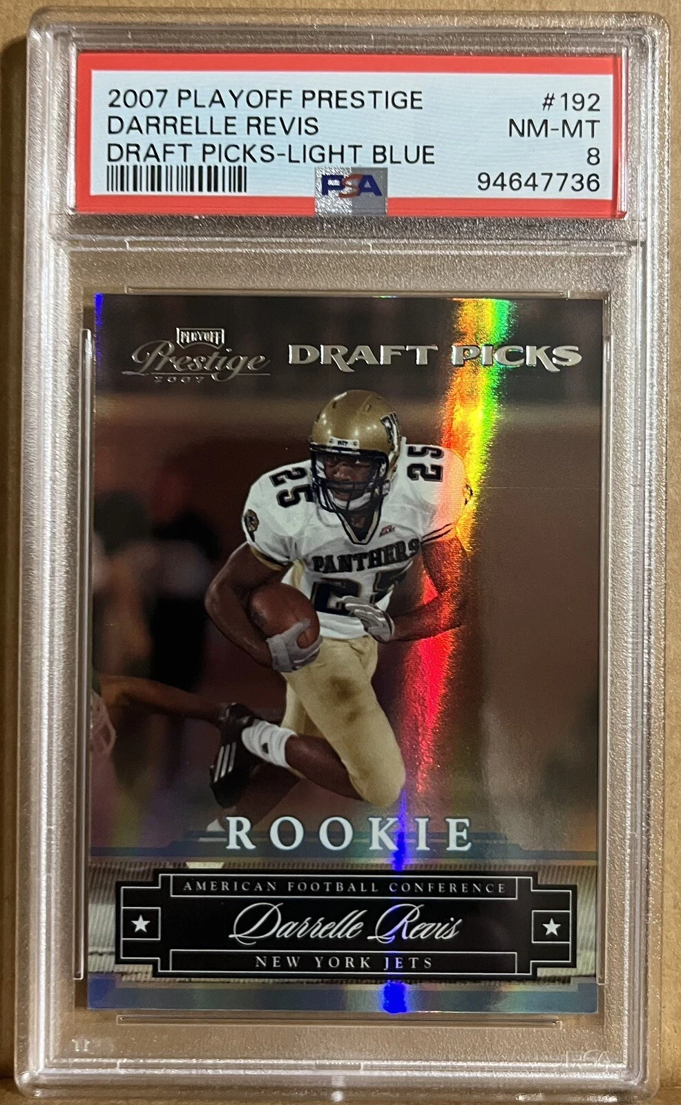 Darrelle Revis Playoff Prestige Draft Picks #192 Light Blue