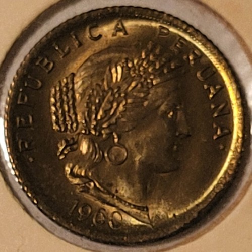 Peru 1960 10 Centavos Coin