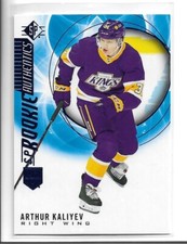 2020-21 SP Hockey Blue Rookie Authentics #104 Arthur Kaliyev