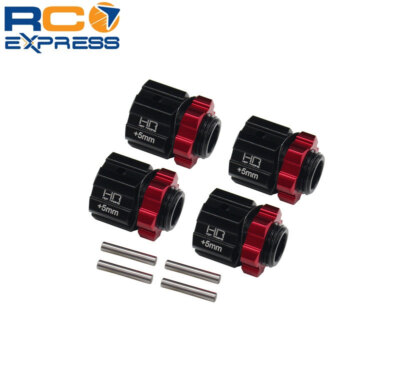 Hot Racing Arrma 1/8 4x4 Aluminum 17mm Hex Hubs 5mm Offset AON117X5