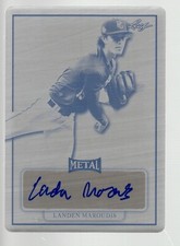 2022 Leaf Perfect Game Printing Plate Black Autograph MA-LM1 Landon Maroudis 1/1