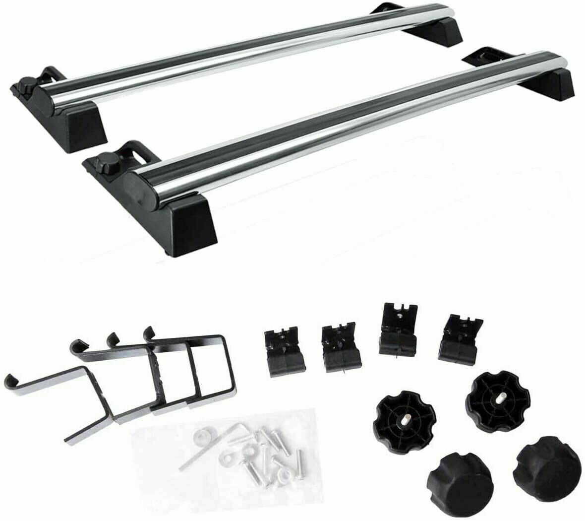 2Pcs Aluminum Roof Rail Racks Cross Bars Crossbars Fits for Hummer H2