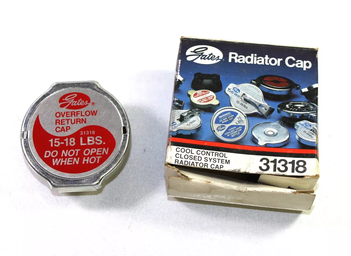 Closed system outlet radiator cap