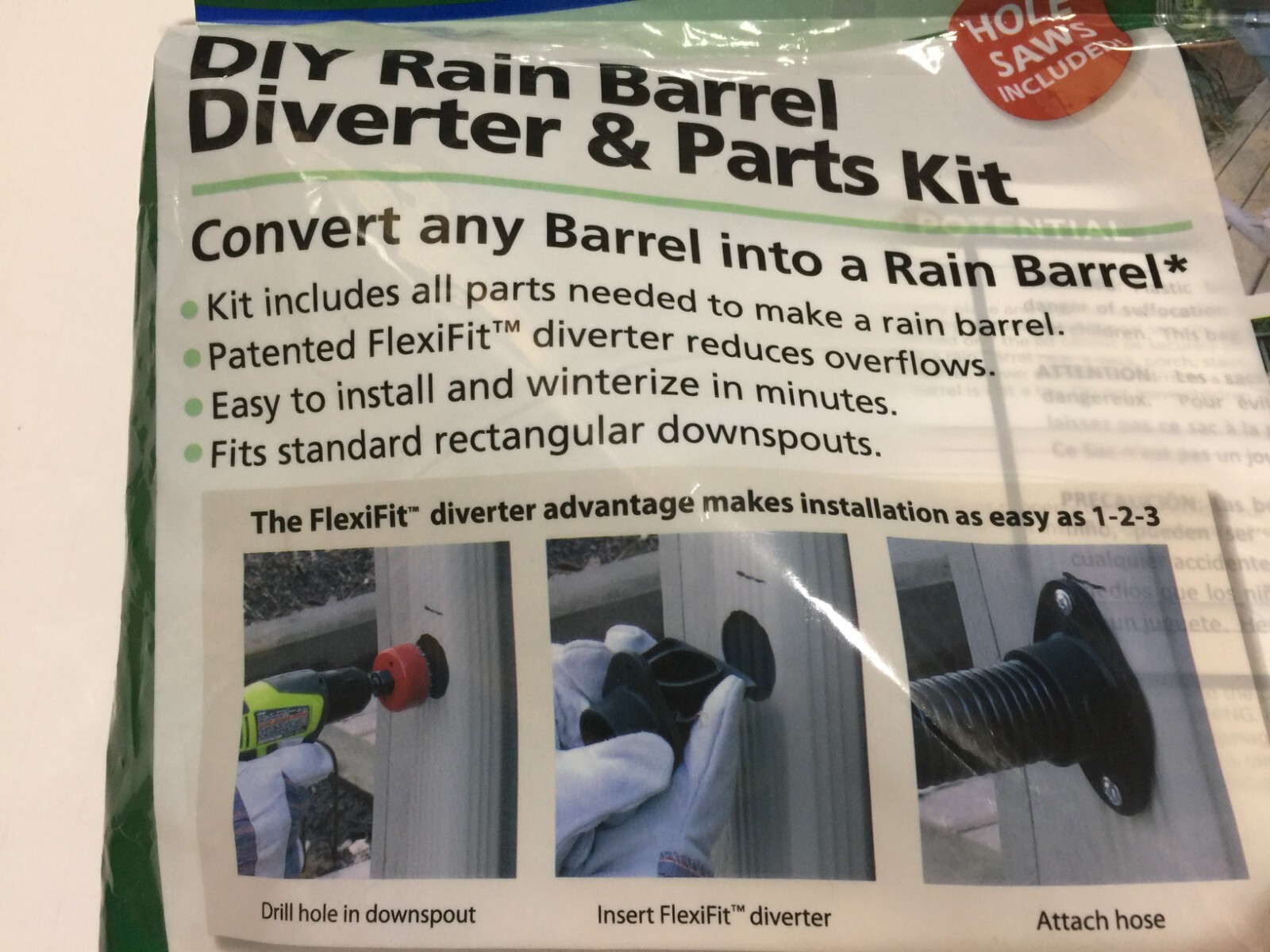 EarthMinded FRN025 Rain Barrel Diverter and Parts Kit for sale online