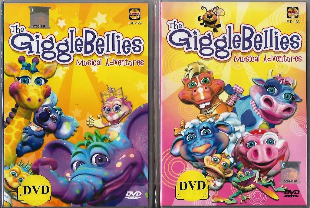 The Giggle Bellies Musical Adventures Vol.1+2 DVD 22 English